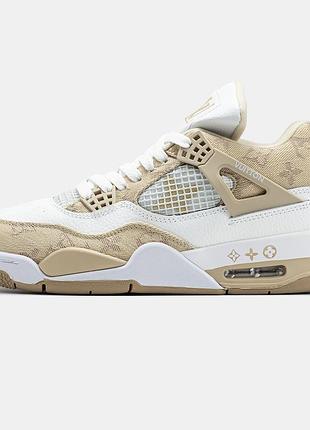 Жіночі кросівки nike air jordan 4 x louis vuitton beige 41
