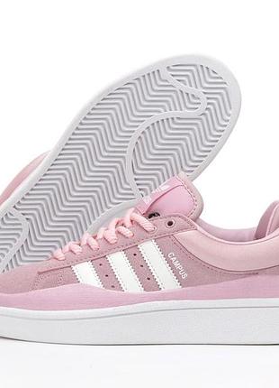 Женские кроссовки adidas campus x bad bunny pink white 38-39-40