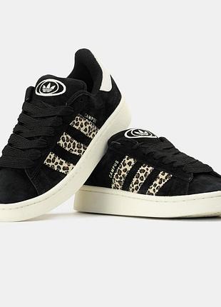 Женские кроссовки adidas campus 00s black leopard 39-40