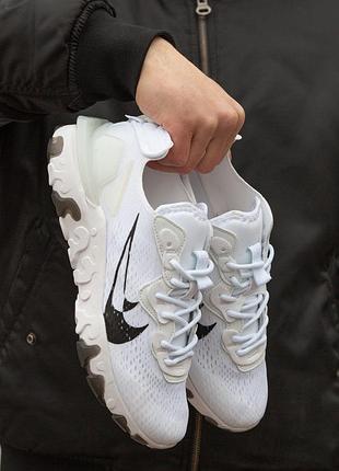 Чоловічі кросівки nike react vision white black 41-42-43-44-45