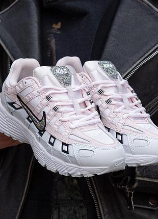 Женские кроссовки nike p-6000 white rose 36-37-38-39-40
