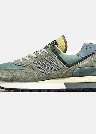 Мужские кроссовки new balance 574 x stone island 40-41-42-44