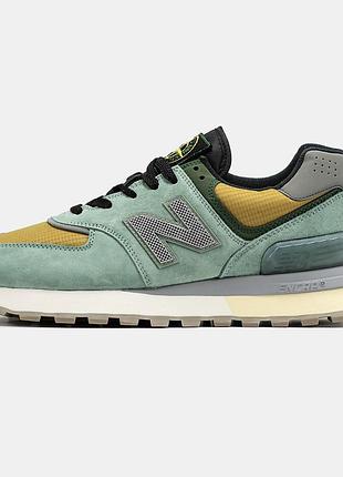 Мужские кроссовки new balance 574 x stone island 40-41-42-44-45