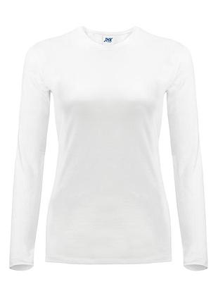 Женская футболка с длинными рукавами лонгслив jhk lady regular ls comfort m, белый