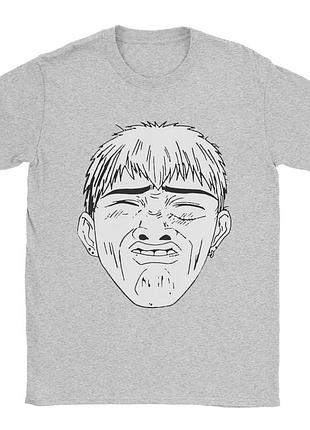 Футболка с аниме "крутой учитель онидзука" 2xl , серый