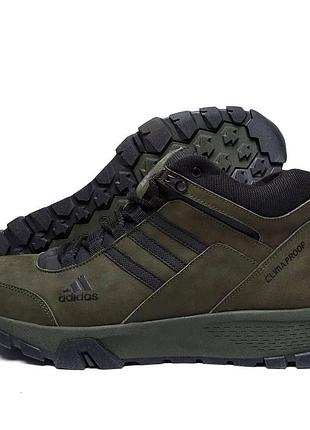 Мужские зимние кожаные кроссовки adidas terrex, мужские зимние военные кроссовки, мужские кроссовки на меху 42, 28
