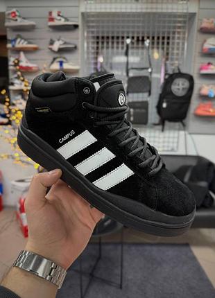 Мужские зимние кроссовки adidas campus, мужская зимняя обувь из натуральной замши адидас 42