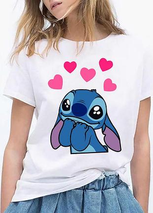 Футболка стильная с принтом "стич" stitch (лило и стич) 9 премиум, m