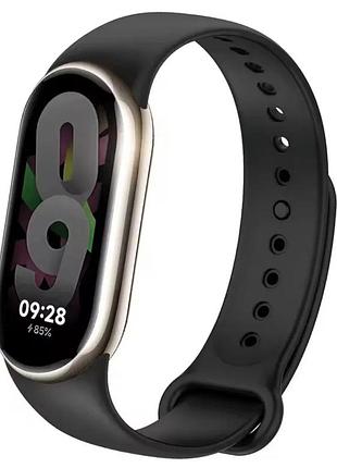 Змінний ремінець для xiaomi smart band 10 / 9 / 8 силіконовий чорний