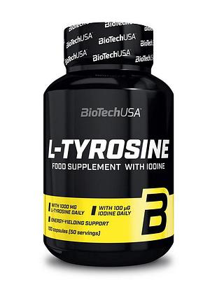 L-тирозин biotech l-tyrosine 100 caps | для концентрации и энергии