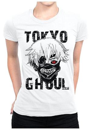 Футболка женская аниме "токийский гуль" tokyo ghoul kaneki ken 5 премиум, 2xl