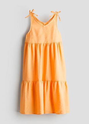 5-6/7-8/8-9 р h&amp;m новое фирменное легкое платье сарафан расклешенное девочке