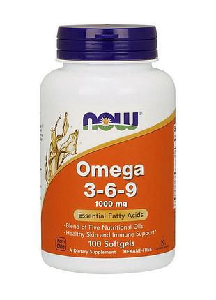 Омега 3-6-9 now omega 3-6-9 100 капсул