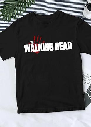 Футболка з принтом "the walking dead" ходячі мерці 3 чорний, преміум, xs