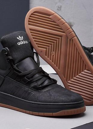 Мужские зимние кроссовки adidas climaproof, мужские зимние высокие кроссовки, мужская зимняя обувь адидас 43