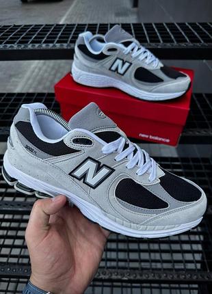 Кроссовки осенние мужские new balance 2002r серые, модные демисезонные кроссовки для мужчин нью баланс