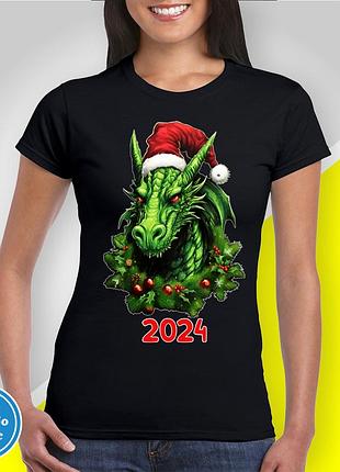 Футболка женская новогодняя "год дракона - 2024" 2xl