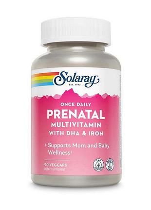 Пренатальные витамины solaray prenatal multivitamin 90 капсул