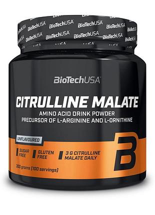 Цитруллин малат biotech citrulline malate 300 г unflavoured | для пампа и выносливости