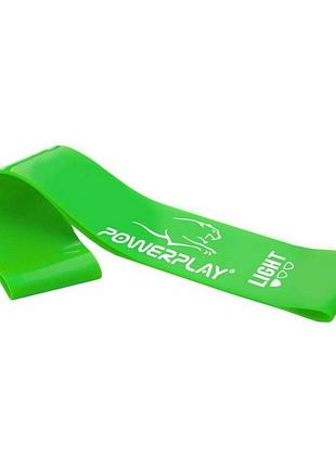 Резинка powerplay loop band green light 5.5 кг | тренировки