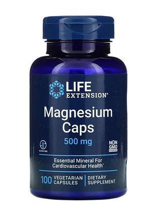Магній life extension magnesium caps 500 mg 100 капсул