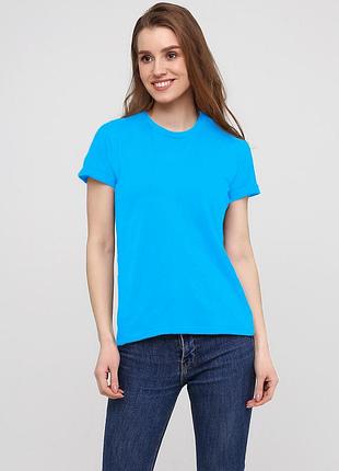 Футболка женская 19ж441-24 голубая m