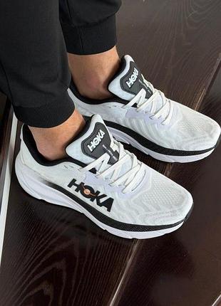 Белые мужские повседневные кроссовки hoka, стильные кроссовки для парня, молодежные мужские кроссовки 44