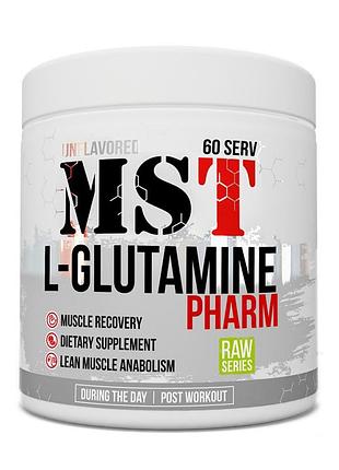 Глютамин mst l-glutamine pharm 300 г unflavored | для восстановления мышц