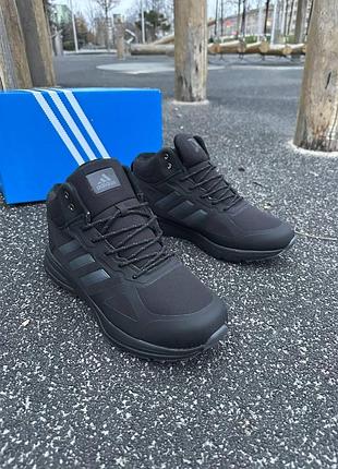 Мужские черные термо кроссовки adidas terrex gore-tex, мужские зимние непромокаемые термо кроссовки адидас 42
