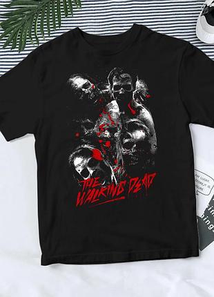 Футболка з принтом "the walking dead" ходячі мерці 2 преміум, l