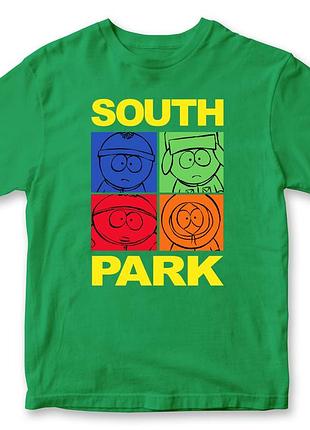 Футболка унисекс "south park" южный парк 2 зеленый, хлопок, xl