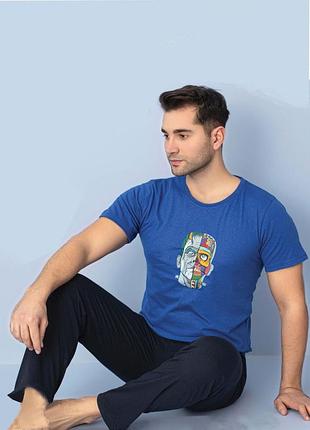 Пижама мужская штаны и футболка p965 xxl