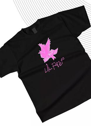 Футболка унисексс принтом "lil peep" 3 черный, стандарт, l