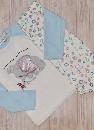 Теплая пижама primark девочке 7-8 лет