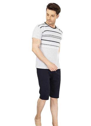 Пижама мужская шорты и футболка r 1120-k xxl