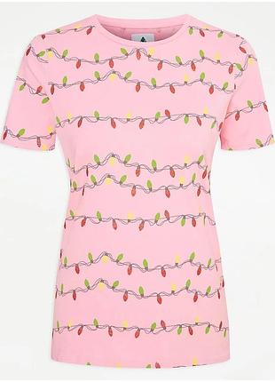 Домашня футболка george, розмір 20 (xl), колір рожевий