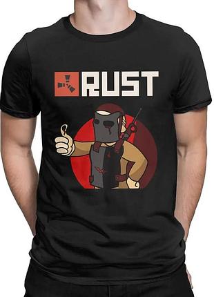 Футболка с принтом "rust" раст 5 хлопок, 2xl