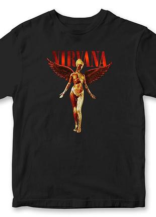 Футболка унисекс "nirvana" нирвана 5 черный, хлопок, xl