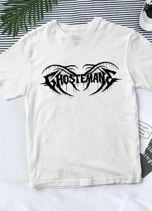 Футболка с принтом "ghostemane" mercury retrograde 2 премиум, белый, xl