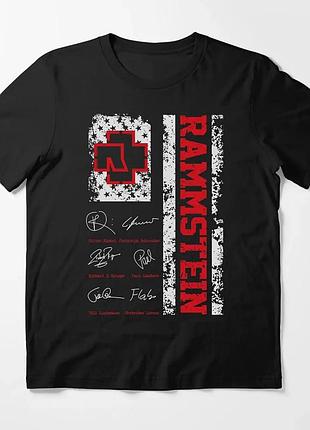 Футболка с принтом "rammstein" рамштайн 1 хлопок, 2xl