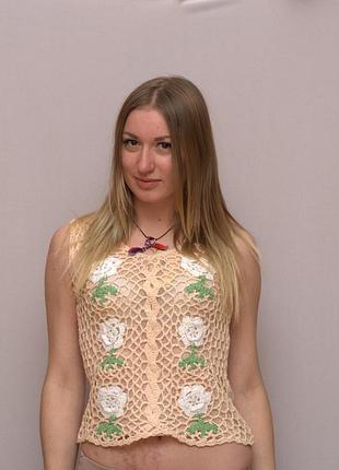 Майка женская "вязка" lfxl