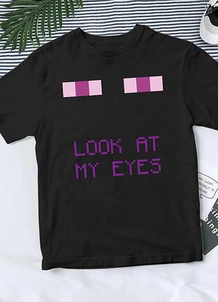 Футболка с ендерменом "look at my eyes"