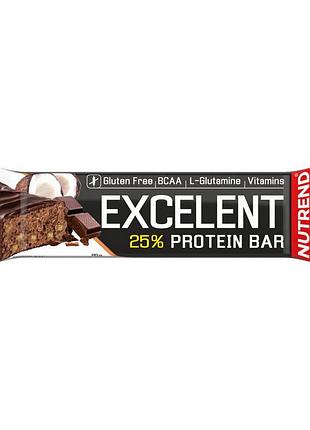 Протеїновий батончик nutrend excelent protein bar 85 г chocolate coconut | корисний перекус