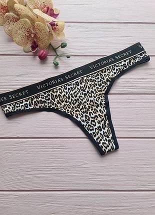 Трусики стринги из лого виктория сикрет victorias secret