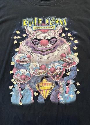 Готическая панк гранж футболка с клоунами зомби killer klowns