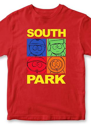 Футболка унисекс "south park" южный парк 2 красный, высокое качество, xl