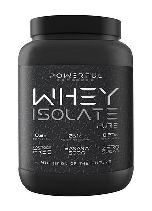 Изолят протеина powerful progress whey isolate pure 500 г малина