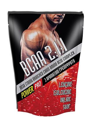 Bcaa power pro bcaa 2:1:1 500 г клюква