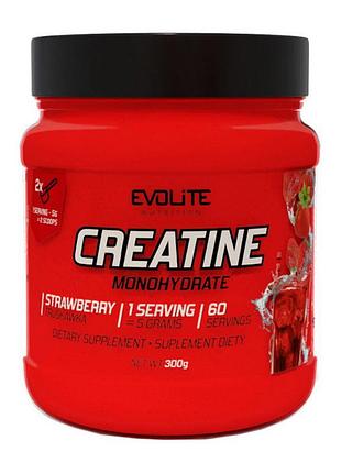 Креатин evolite creatine monohydrate 300 г клубника