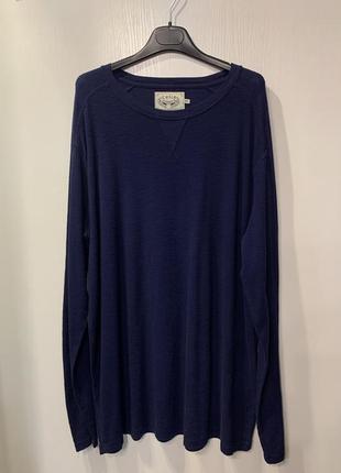 Мужской синий лонгслив «celio”, размер xxl